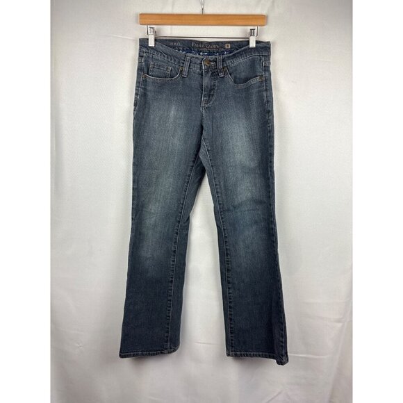Faded Glory Womens Bootcut Jeans Size 8P Blue Denim - Picture 1 of 7